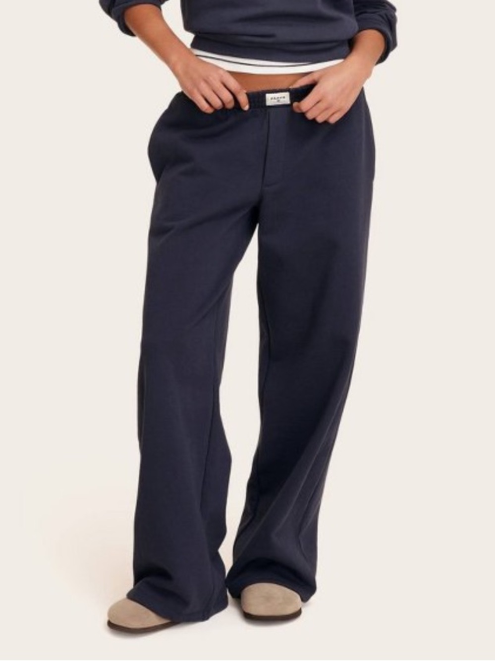 Parke x Target Navy High Rise Boxer Sweatpants M NWT Ships Fast